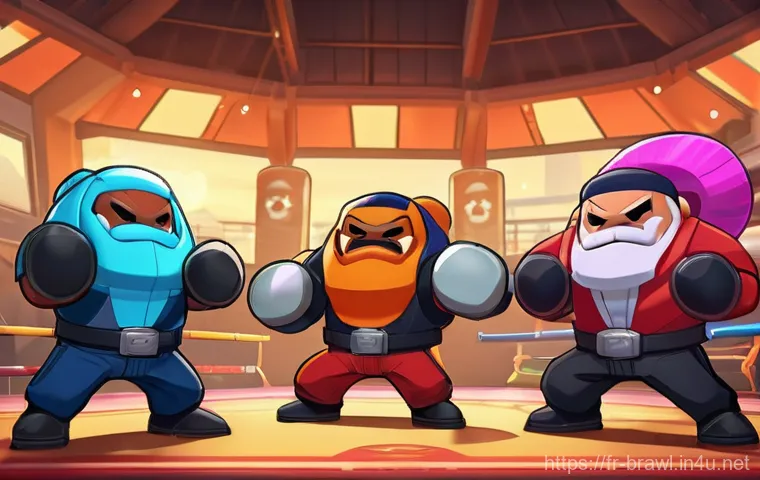브롤스타즈 공식 대회 참가 방법 - An atmospheric scene from a tense Brawl Stars competitive match. The brawler Poco, a musical skeleto...