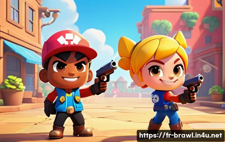 브롤스타즈 핀 활용법 - **Teamwork and Encouragement:**
    "A vibrant, dynamic scene showcasing a diverse team of three Bra...