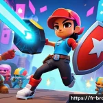 Home 21 브롤스타즈 가젯 우선순위 - A dynamic battle scene featuring Jessie from Brawl Stars deploying her temporary shield gadget in a ...